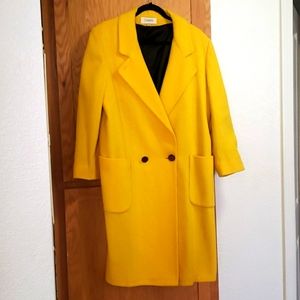 COPY - Womens Wool Yellow Coat